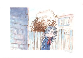 Arnaud Poitevin - Arnaud Poitevin - Illustration Pétronille à l'aquarelle - Illustration originale