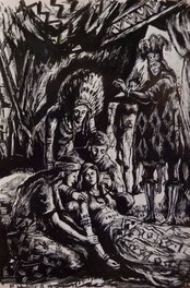 Pierre Noël - Le Testament de Winnetou - Original Illustration