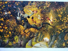 Frédéric Pillot - PETER PAN      illustration originale couleur - Original Illustration