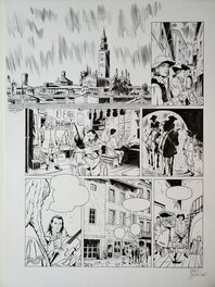 Marc Bourgne - L'ART DU CRIME  T7 LA MELODIE D'OSTELINDA - Planche originale