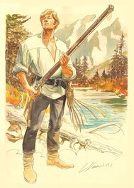 Luca Vannini - Ken PARKER - Scotty Long Rifle - Illustration originale