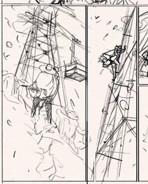 La chute (T2) - storyboard de la page 49