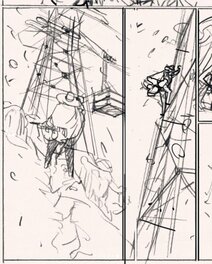La chute (T2) - storyboard de la page 49 La chute (T2) - storyboard de la page 49