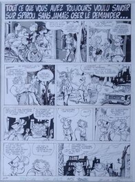 Bernard Hislaire - Hommage à Spirou via Bidouille et Violette - Planche originale