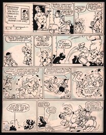 Willy Vandersteen - Bob et Bobette / Suske en Wiske 6 - De Zwarte Madam  pl. 17 - Planche originale