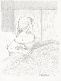 Terry Moore - Stormy night - Illustration originale