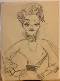 Julius Kroll - Bette Davis - Original Illustration