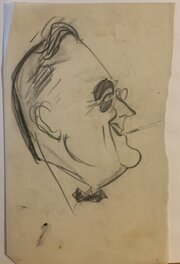 Julius Kroll - Franklin Delano Roosevelt - Illustration originale