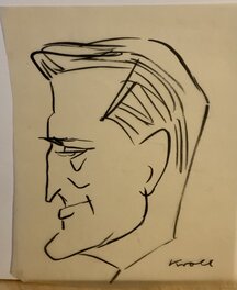 Julius Kroll - Kirk Douglas - Illustration originale
