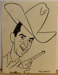 Julius Kroll - Tv Cowboy - any ideas who? - Original Illustration