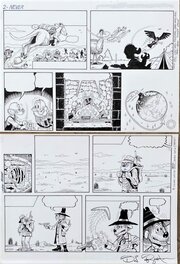 Planche originale - La jeunesse de Picsou - Le rêveur du Never Never (2nde planche)