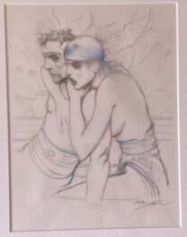 Enki Bilal - Couple calque 3 - Œuvre originale