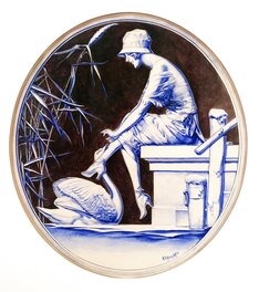 Chéri Hérouard - Une moderne Leda, La Vie Parisienne, 1919, Chéri Hérouard - Original Illustration