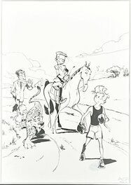 Jose Luis Munuera - Munuera - Spirou illustration - Planche originale