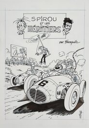 Jean-Marc Krings - Spirou et les Héritiers - Couverture d'album BD revisité - Illustration originale