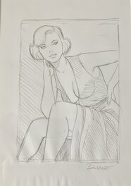 Philippe Berthet - Pin-Up-Dessin - Original art