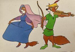 Studios Disney - Sérénade de Robin des Bois à dame Marianne :) - Illustration originale