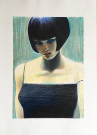 Andrea Serio - Valentina - hommage à Guido Crepax - Original Illustration