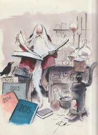 René Follet - Merlin l’enchanteur - Original Illustration