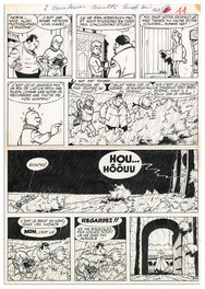 Planche originale - Gil Jourdan , Les moines rouges