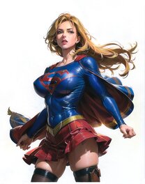 Herpel - Supergirl - Illustration originale