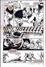 Frank Miller - Elektra Saga Book 1, page 26 - Planche originale