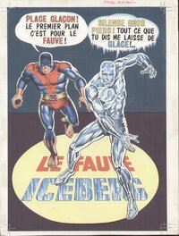 Jean Frisano - X-Men  le fauve et Iceberg - Illustration originale