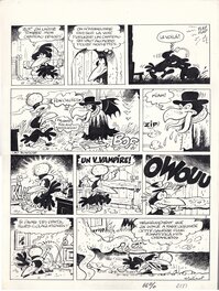 Raymond Macherot - Sibylline - Burokratz le vampire planche 3 - Planche originale