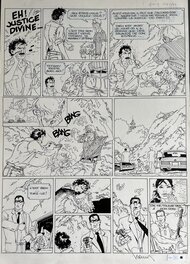Philippe Francq - Léo Tomasini - Justice Divine - originele pagina - - Comic Strip