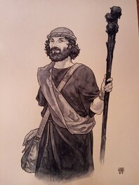 Gianenrico Bonacorsi - Asclépios - Original Illustration