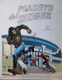Jean Frisano - Couverture Planète des singes N°20 - Original Cover