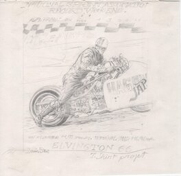 Denis Sire - Denis Sire - Elvington 66 - Alf Hagon et sa 1300cc JA - Comic Strip