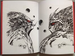 1 Double pages de Métal Heros avec dessins 2 inédits reproduit 1 Double pages de Métal Heros avec dessins 2 inédits reproduit