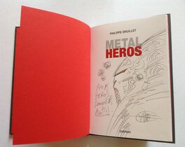 Le dessin dédicace d'un guerrier Star Wars en page de titre , signée Le dessin dédicace d'un guerrier Star Wars en page de titre , signée