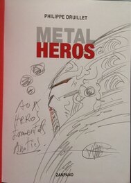 Druillet Metal Heros guerrier Star Wars , Dessin original dédicace crayon TL Bd eo cartonnée album Zanpano 2014 N°/Signé 350 ex
