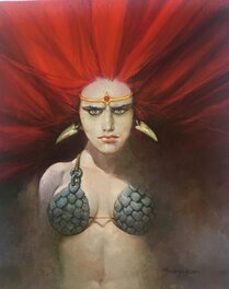 Manuel Sanjulián - Sanjulian _ Red Sonja Painting - Planche originale