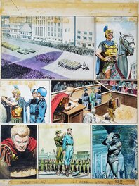 Don Lawrence - L'EMPIRE DE TRIGAN  T7 LE ROYAUME DES DERNIERS JOURS couleur directe - Planche originale