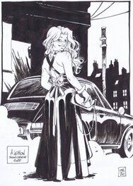 Augustin Lebon - Pin-Up Inktober - Illustration originale