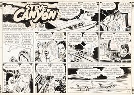Planche originale - Steve Canyon - Sunday du 17 Novembre 1963