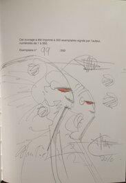 Druillet Metal Memoires 2 Tête Hurlante,Dessin original dédicace crayon TT TL Bd eo cartonnée album Zanpano 2010 N°/Signé 350 ex