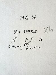 Signature de l'Artiste au dos de la planche Signature de l'Artiste au dos de la planche