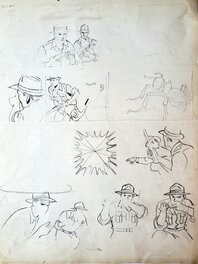 Au dos de la planche il ya ce crayonné préparatoire Au dos de la planche il ya ce crayonné préparatoire