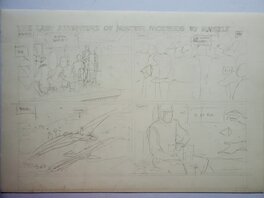 Moebius - THE LAST ADVENTURE OF MISTER MOEBIUS BY HIMSELF crayonné original - Planche originale