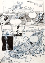 Paco Rodriguez Peinado - Rodriguez, Donald Duck, Ducky Diver, planche n°7, 2019. - Comic Strip