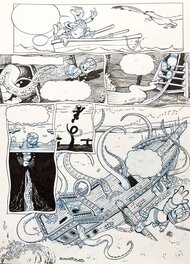Paco Rodriguez Peinado - Ducky Diver - Planche originale