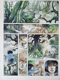 Éric Stalner - ANGE-MARIE   couleur directe - Planche originale