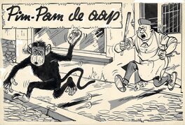 Buth - Pim-Pam de aap - Illustration originale