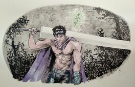 Davide Garota - Gatsu- hommage à Kentaro Miura - Original Illustration