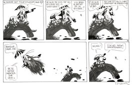 Manu Larcenet - Le retour à la Terre - Planche originale "Les grenouilles" - Comic Strip