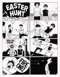 Jaime Hernandez - "Easter Hunt" - Jaime Hernandez - Love and Rockets #42 (Complete Story) - Planche originale